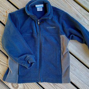 Columbia navy blue fleece zip up jacket